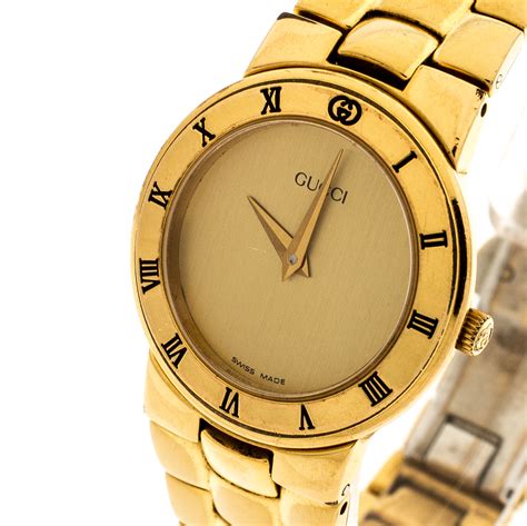 gucci gold watch women's|women's Gucci watch classy.